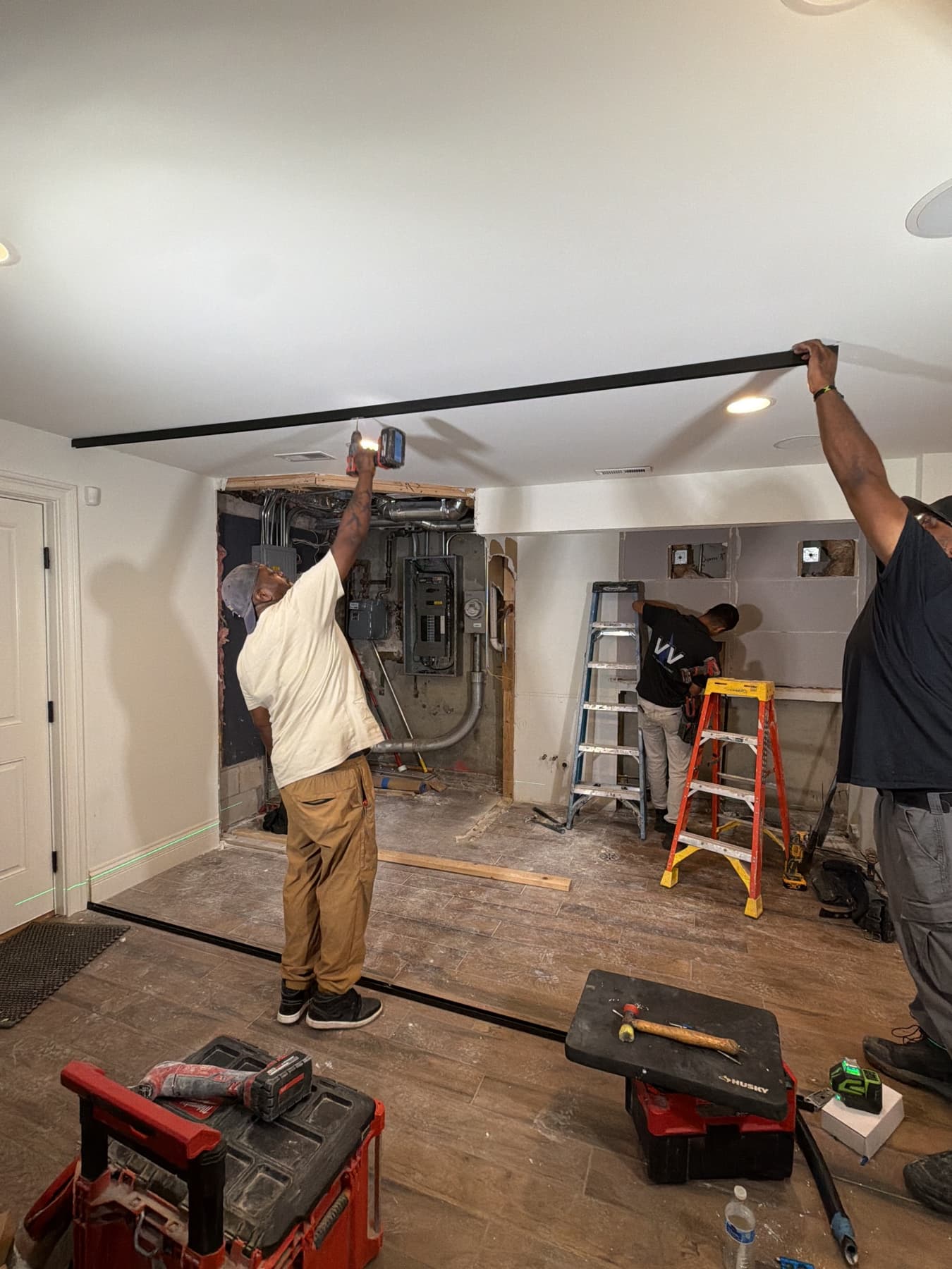 In Progress photo from indoor gym buildout in Gold Coast, Chicago 60611